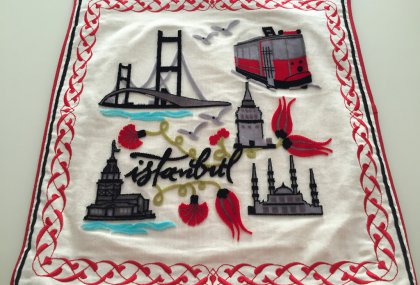 Embroidered Cushion Covers - İstanbul